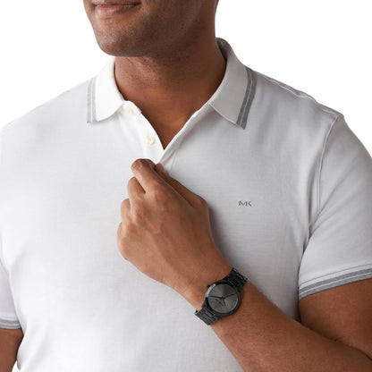 HOTMichael Kors Oversized Slim Runway Men's Watch, Stainless Steel Watch for Men