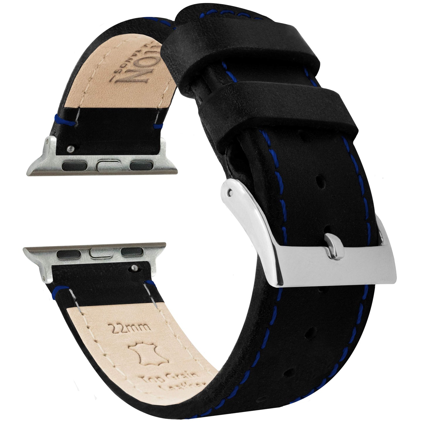 HOTBARTON WATCH BANDS - Top Grain Leather Watch Bands Compatible with Apple Watch Models - 1, 2, 3, 4, 5, 6, 7, 8, 9, 10, SE, Ultra & Ultra 2