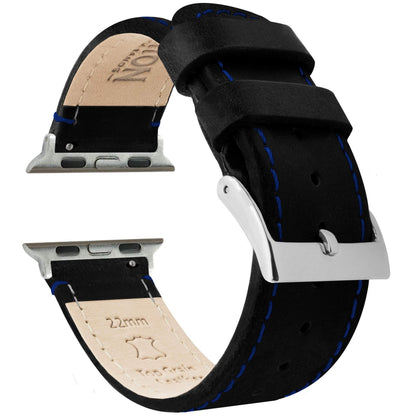 HOTBARTON WATCH BANDS - Top Grain Leather Watch Bands Compatible with Apple Watch Models - 1, 2, 3, 4, 5, 6, 7, 8, 9, 10, SE, Ultra & Ultra 2