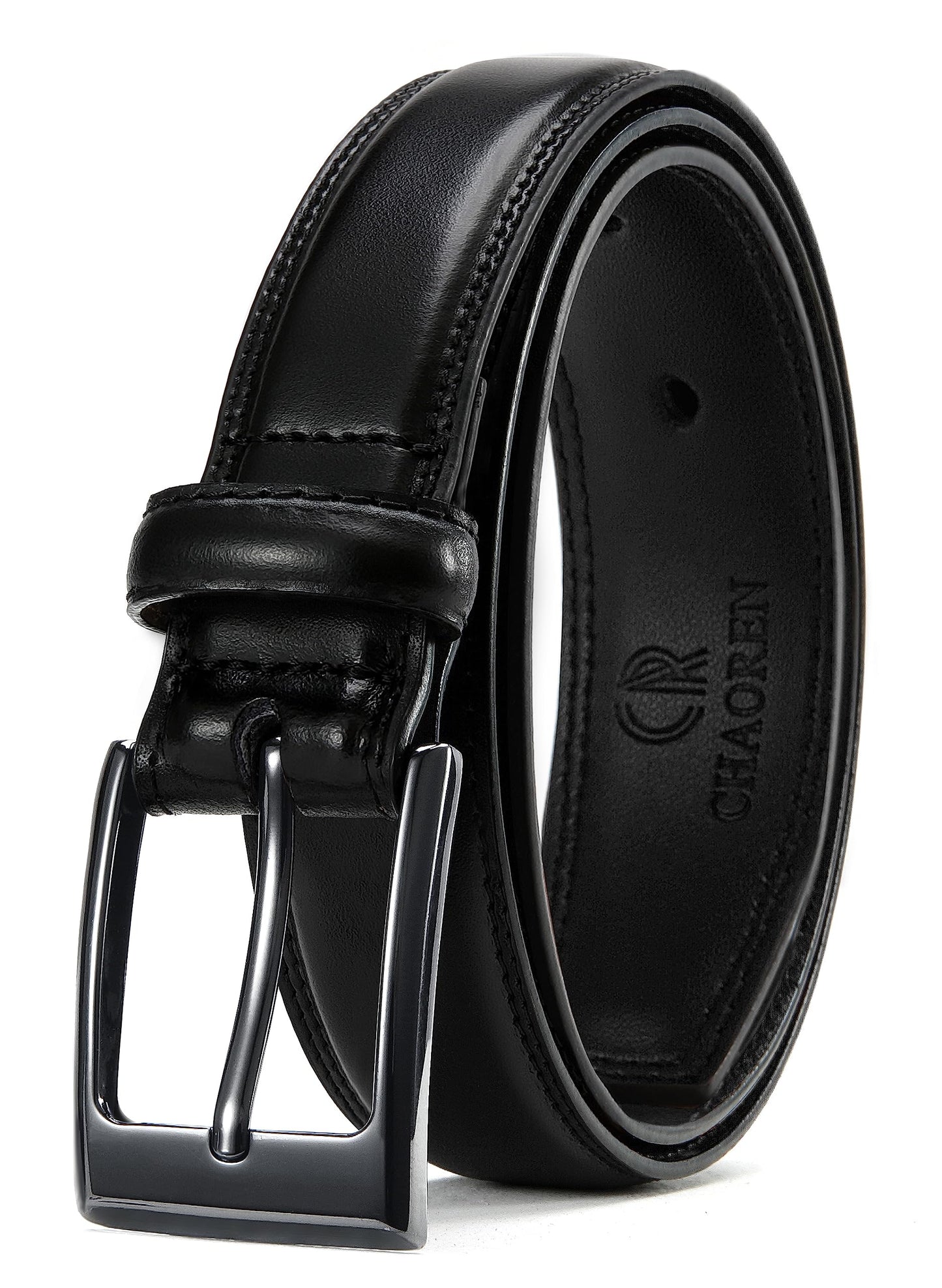 HOTCHAOREN Mens Belts Leather Gift for Men - Ideal Match for Mens Dress Shoes