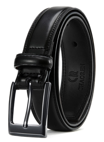 HOTCHAOREN Mens Belts Leather Gift for Men - Ideal Match for Mens Dress Shoes