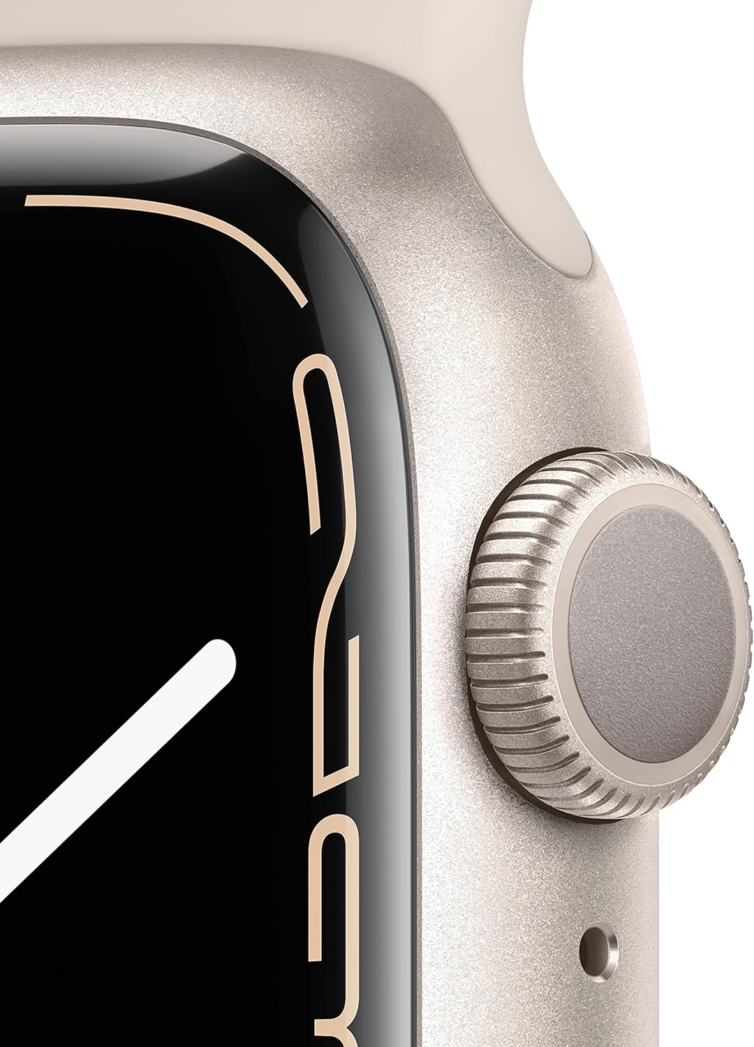 HOTApple Watch Series 7 (GPS, 41MM) - Starlight Aluminum Case with Starlight Sport Band (Renewed Premium)