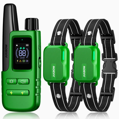HOTDog Shock Collar - 4500FT Dog Training Collar with Remote, IPX8 Waterproof Electric Dog Collar with 4 Training Modes, Security Lock, Rechargeable eCollar for 10-120lbs Dogs(Green 2 Pack)