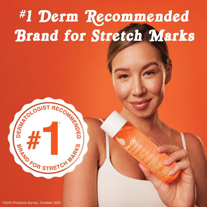 HOTBio-Oil Skincare Body Oil Serum, Scars & Stretch Marks, 6.7 fl oz | Dermatologist Recommended, Vitamin E & A, Dry & Sensitive Skin, Non-Comedogenic, Face and Body, Scar Treatment