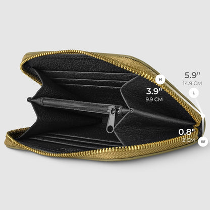 HOTMetallic Calf Leather Wallet