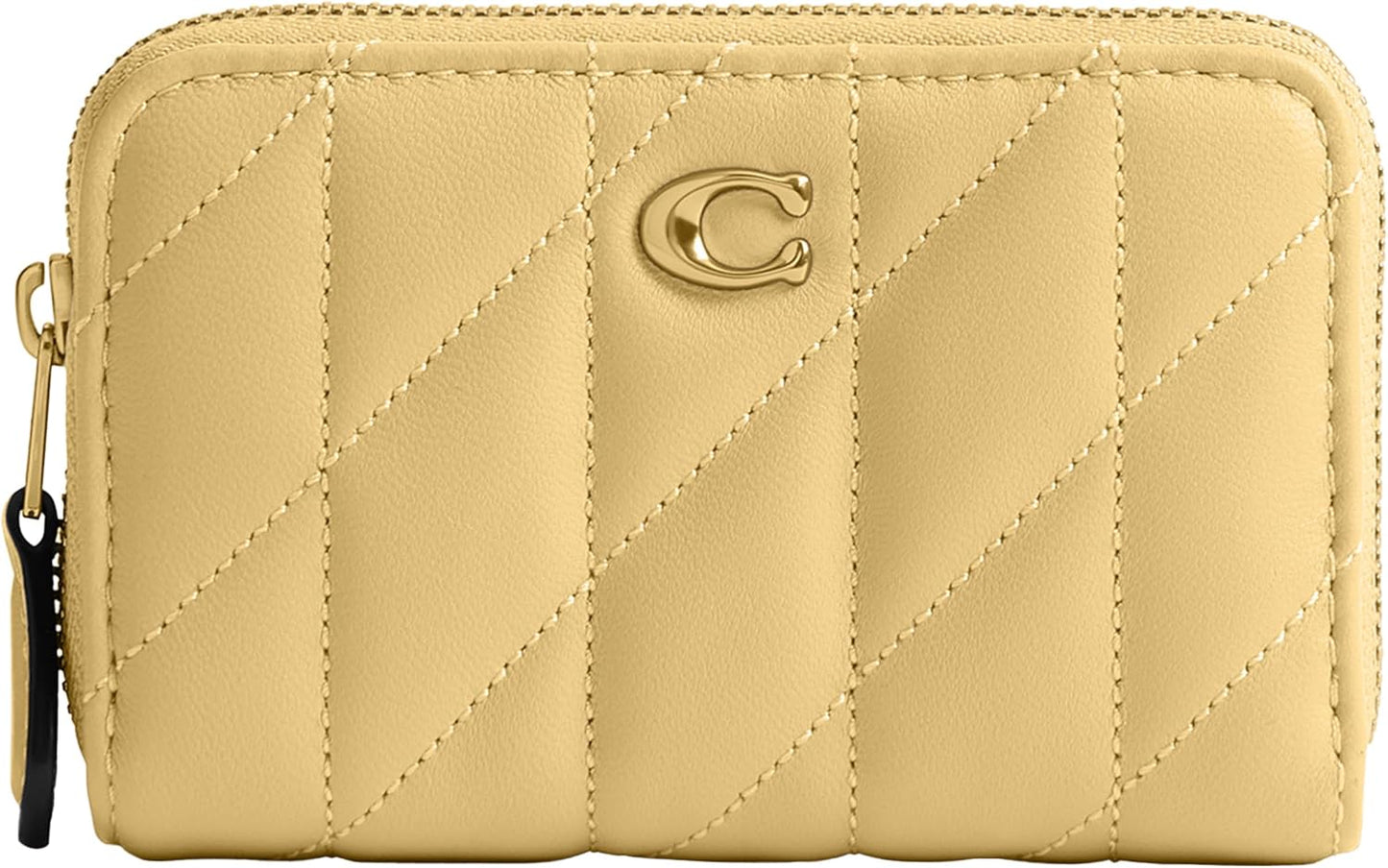 HOTCoach Essential Small Zip Around Card Case with Quilting