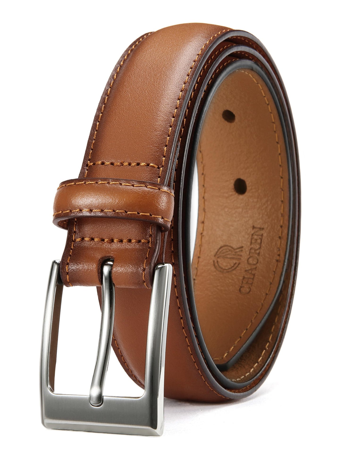 HOTCHAOREN Mens Belts Leather Gift for Men - Ideal Match for Mens Dress Shoes