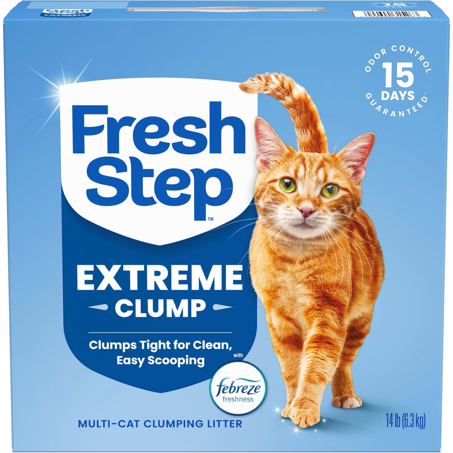 HOTFresh Step Advanced Simply Unscented Multi Cat Clumping Litter, Formulated With No Added Dyes or Fragrances, Ammonia Block Technology, Low Dust, 18.5 lb. Box, Pack of 2