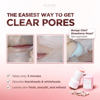 HOTSKIN1004 [Hudson's Pick] Poremizing Quick Clay Stick Mask, Facial Clay Mask for Pores, Centella Clay Stick for Pore Minimizing, Pink Pore Mud Mask for Sebum Balance, Korean Skin Care, 0.95 oz / 27g