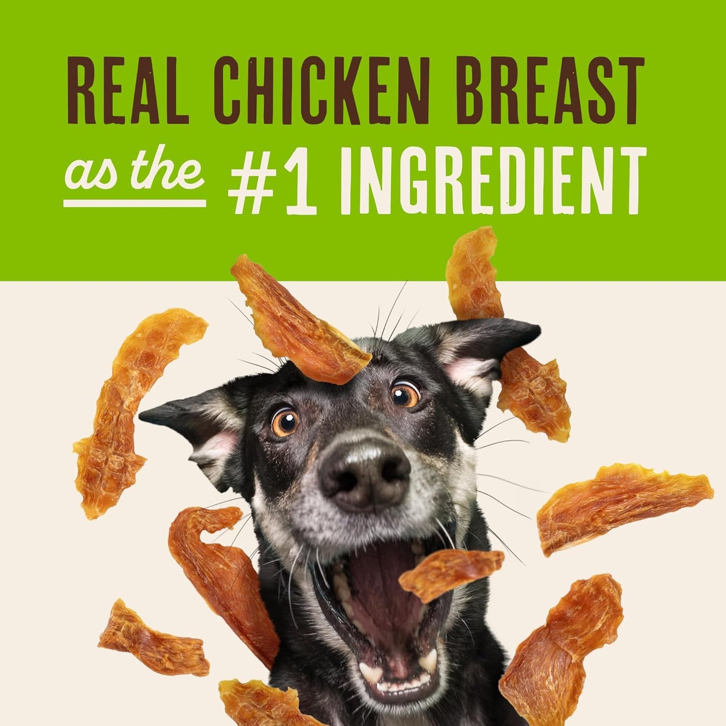 HOTWaggin' Train Chicken Jerky Dog Treats, Made with 100% Real Chicken Breasts, Only Two All-Natural Ingredients, Great High Protein Dog Treat, Easily Digestible for Big or Small Dogs, 30 oz. Pouch
