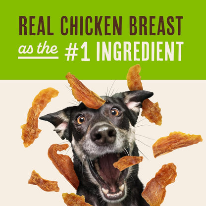 HOTWaggin' Train Chicken Jerky Dog Treats, Made with 100% Real Chicken Breasts, Only Two All-Natural Ingredients, Great High Protein Dog Treat, Easily Digestible for Big or Small Dogs, 30 oz. Pouch