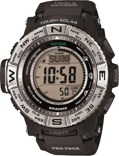 HOTCasio PRW3500 Series | Pro Trek | 100M WR | Compass | Alt/Baro-Thermo | Tough Solar Power | Atomic Timekeeping | 1-100 SEC Stopwatch | Countdown Timer | World Time