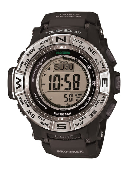 HOTCasio PRW3500 Series | Pro Trek | 100M WR | Compass | Alt/Baro-Thermo | Tough Solar Power | Atomic Timekeeping | 1-100 SEC Stopwatch | Countdown Timer | World Time