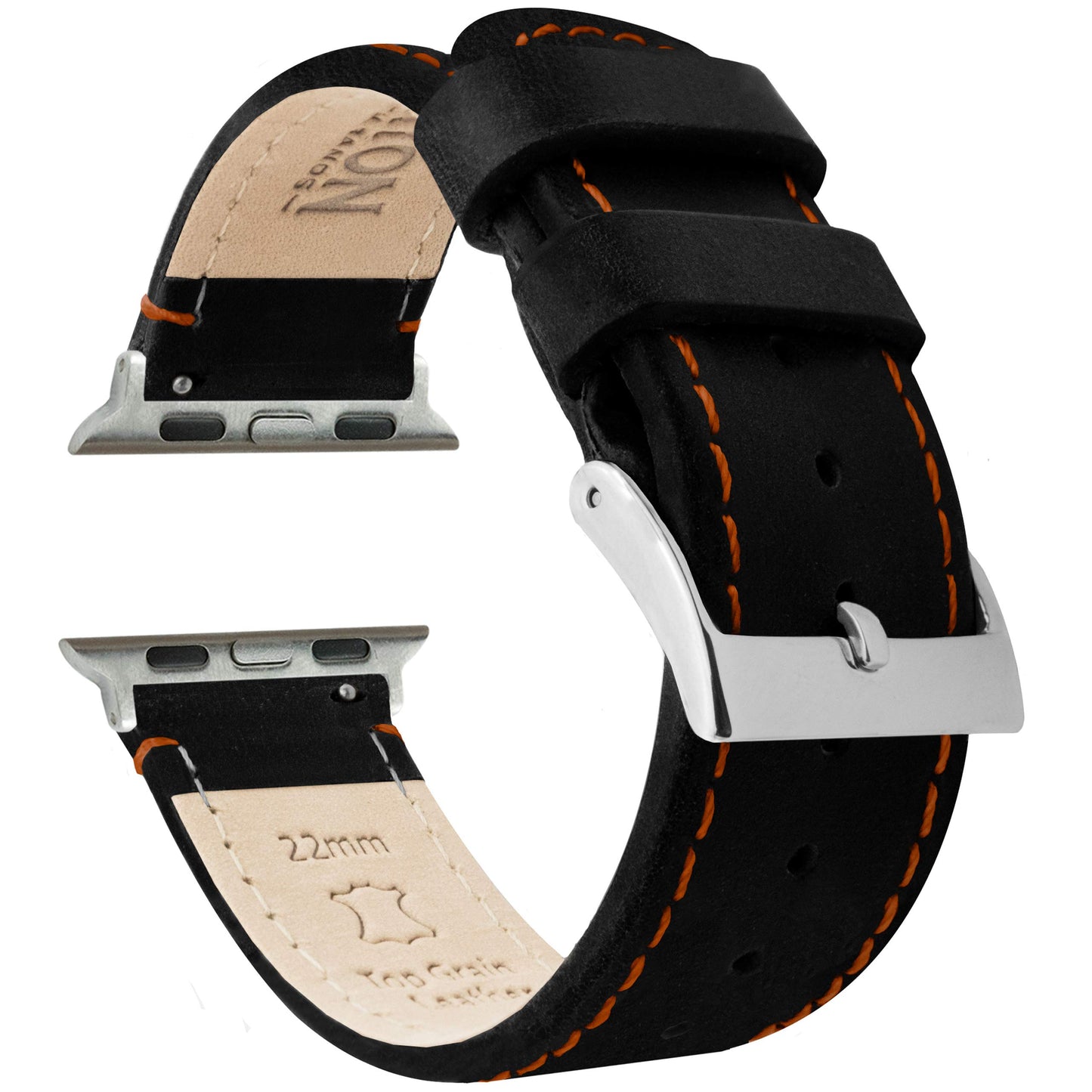 HOTBARTON WATCH BANDS - Top Grain Leather Watch Bands Compatible with Apple Watch Models - 1, 2, 3, 4, 5, 6, 7, 8, 9, 10, SE, Ultra & Ultra 2