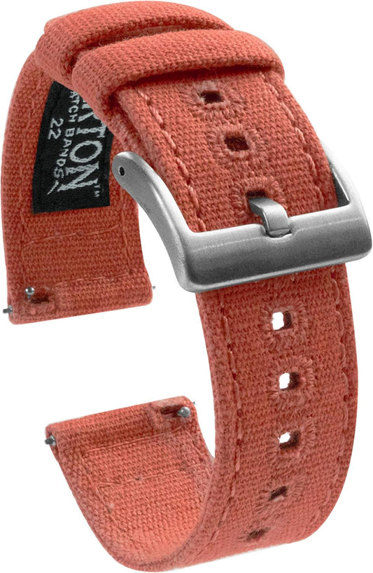 HOTBARTON Canvas Quick Release Watch Band Straps