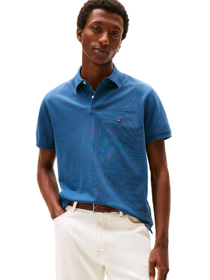 HOTTommy Hilfiger Men's Short Sleeve Polo Shirts in Classic Fit with Stretch and Organic Pique Cotton