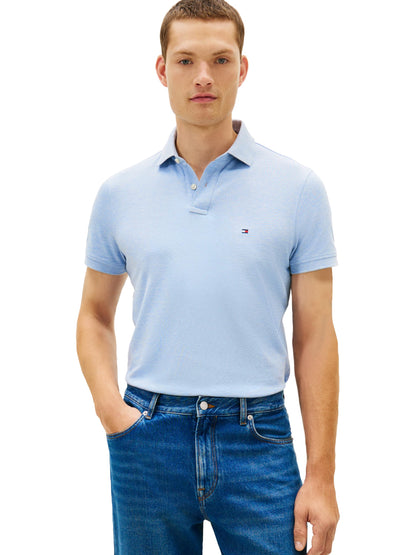 HOTTommy Hilfiger Men's Short Sleeve Polo Shirts in Classic Fit with Stretch and Organic Pique Cotton