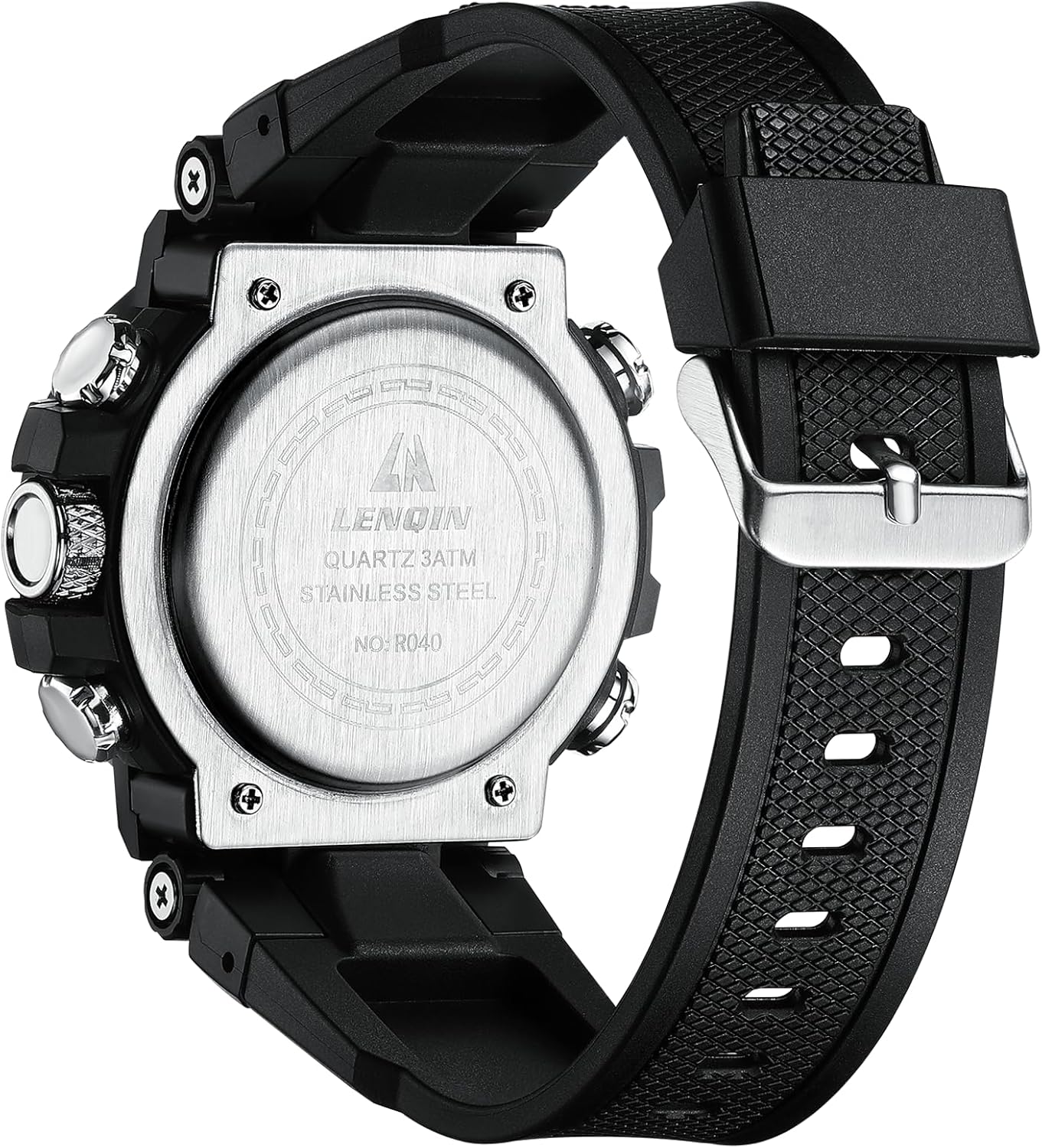 HOTLN LENQIN Mens Watches Digital Military Watch for Men Stopwatch Army Survival Tactical Sports Outdoor Big Face Waterproof Men's Wrist Watches with LED Backlight/Timer/Alarm/Date