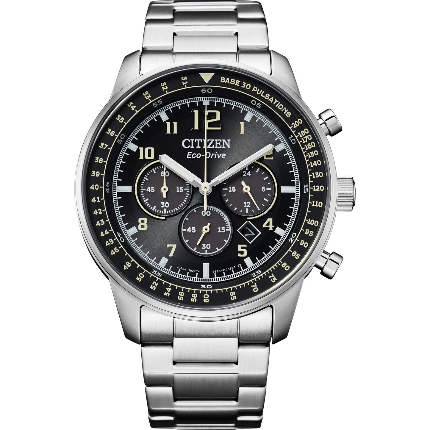 HOTCitizen Men's Eco-Drive Sport Casual Chronograph Watch
