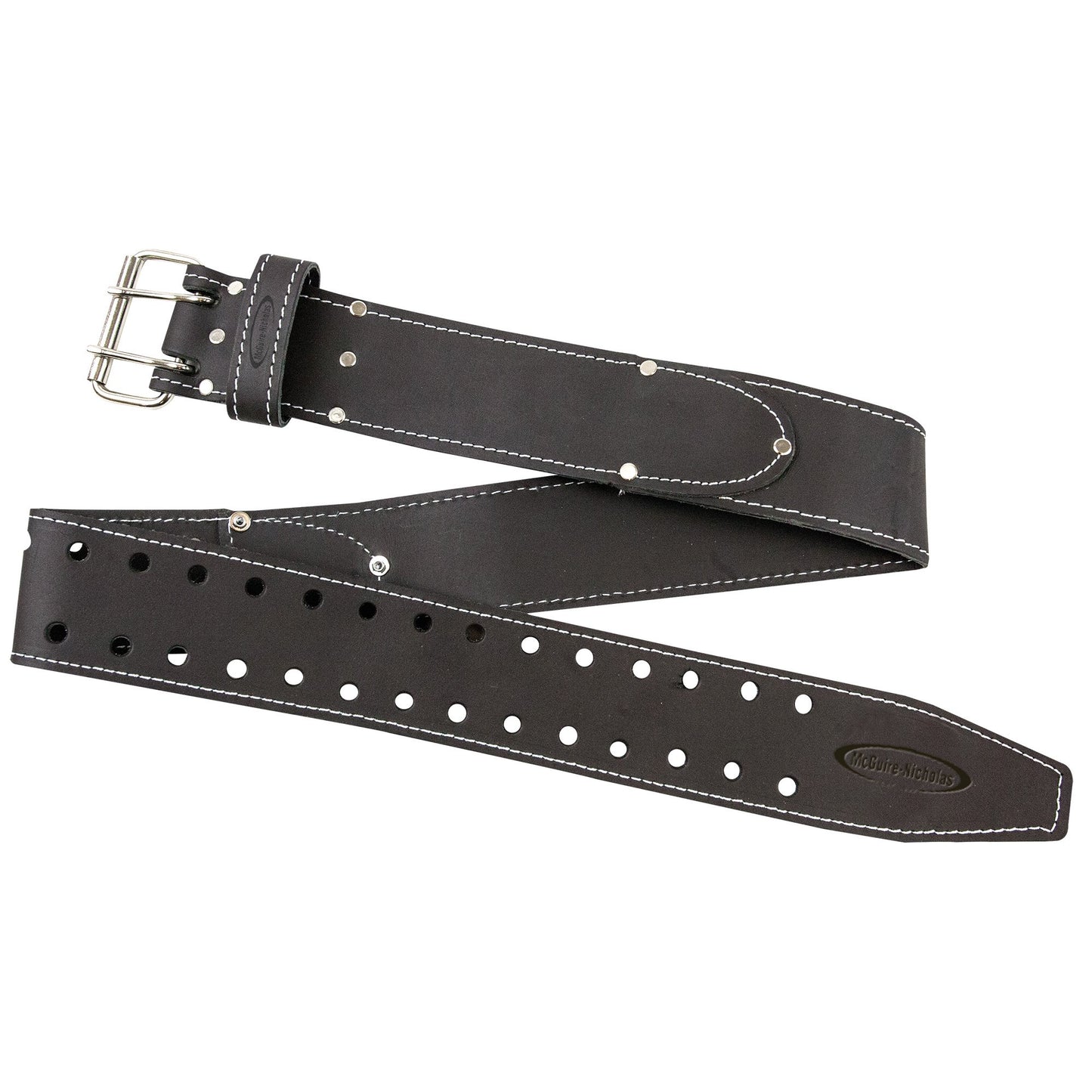 HOTMcguire-Nicholas 2 3/4" inch Oil Tanned Leather Tool Work Belt For 29"-46" Waist