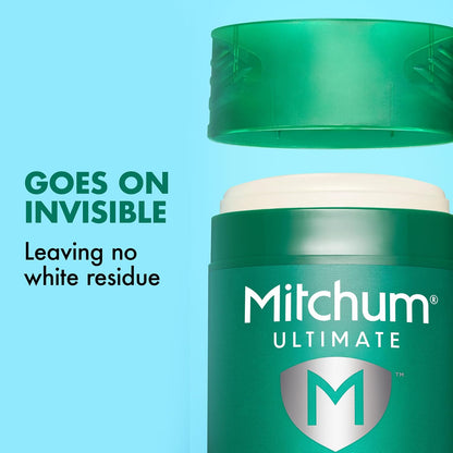 HOTMitchum Ultimate 72HR Odor Protection Men’s Antiperspirant & Deodorant, Long-Lasting Freshness, Invisible Solid, No White Residue Left on Skin, Clean Control, 2 pack