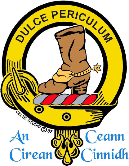 HOTMacAulay Scottish Clan Crest Badge Sporran