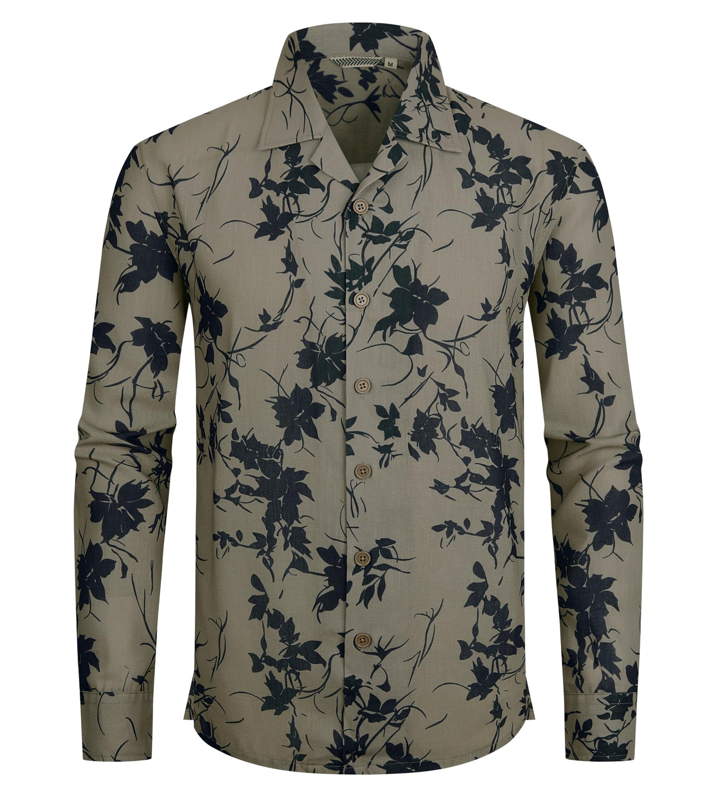 HOTAlex Vando Mens Printed Dress Shirts Regular Fit Casual Button Down Shirt | Wrinkle resistant, Machine washable, Contrast on inner collar & cuff, True-to-size cut, Business & Daily, Easy outfit pairing