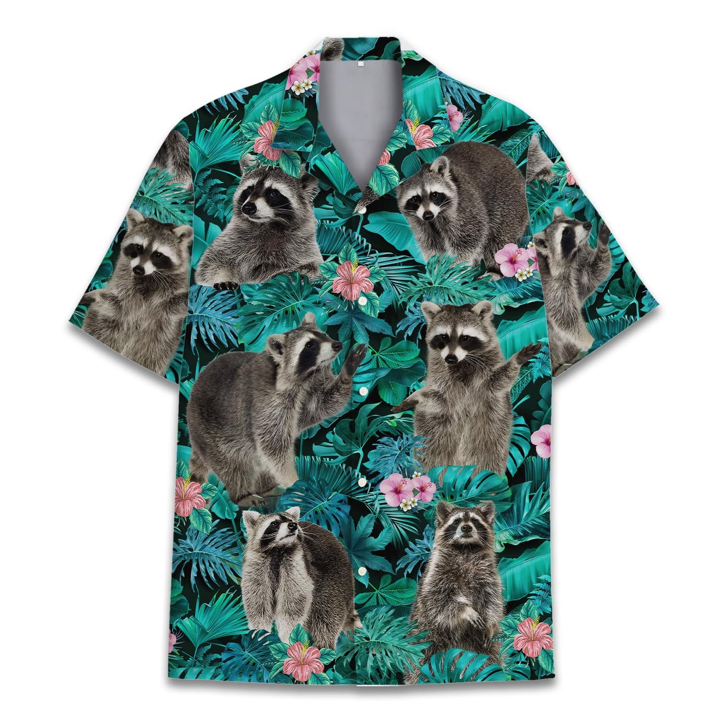 HOTTropical Bigfoot Hawaiian Shirts for Men Women, Sasquatch Summer Beach Button Down Short Sleeve