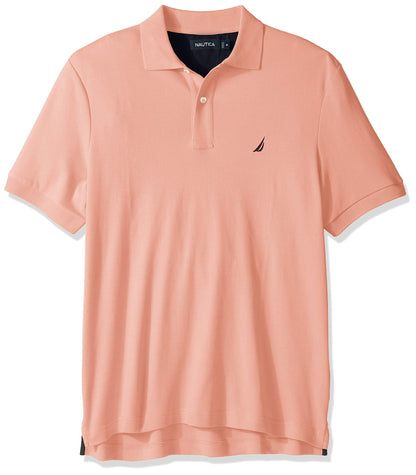 HOTNautica Men's Classic Fit Short Sleeve Dual Tipped Collar Polo Shirt