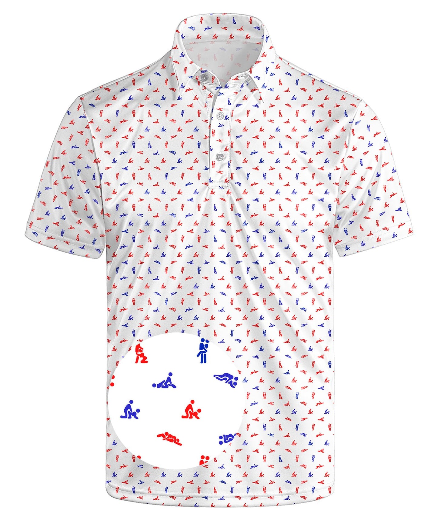 HOTGolf Polos for Men Funny Moisture Wicking Golf Shirts Performance Quick-Dry Polo Shirts Short Sleeve
