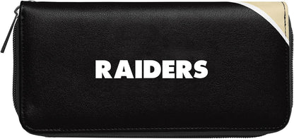 HOTLittlearth NFL Oakland Raiders Curve Zip Organizer, Team Color, 8" x 4" x 1"
