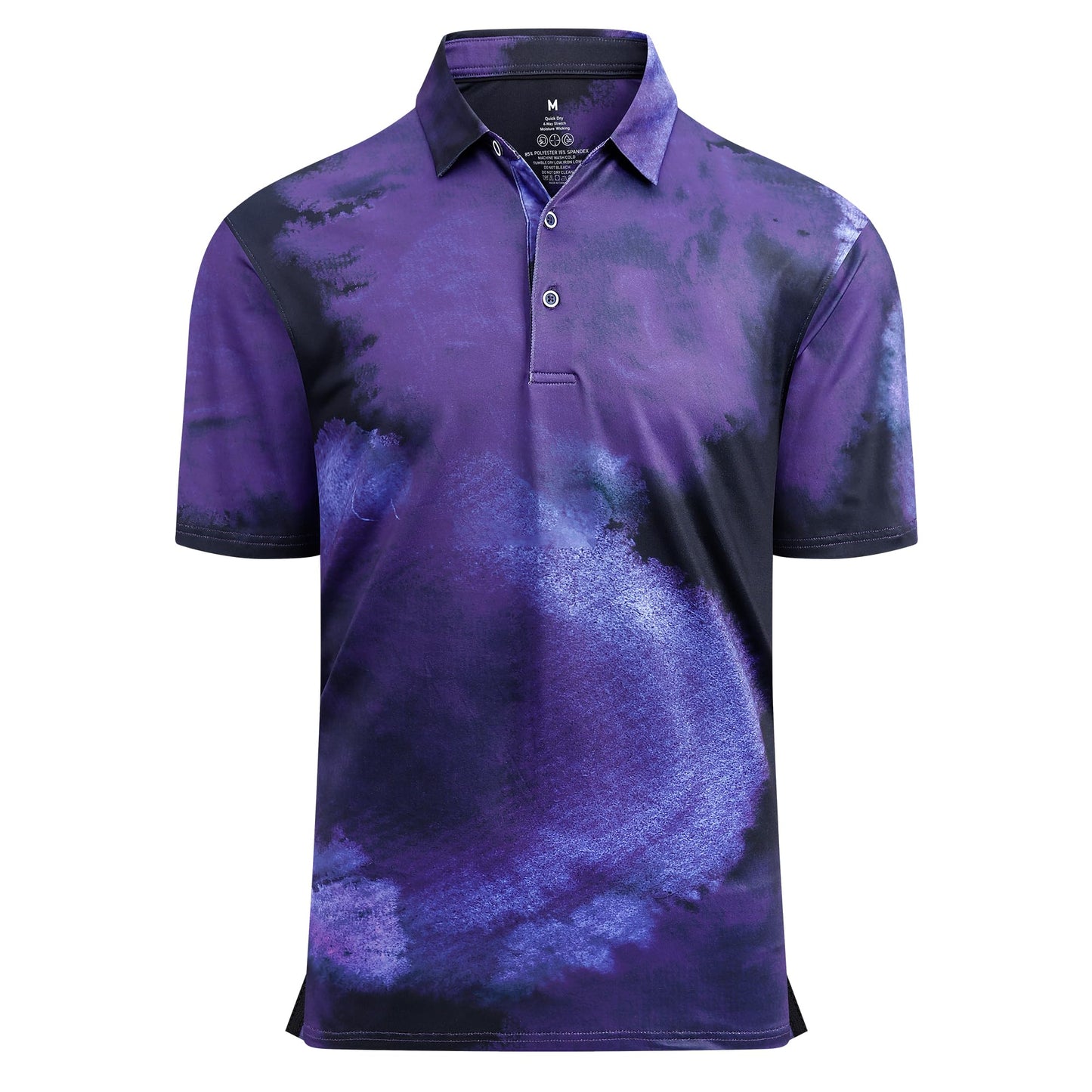 HOTDamipow Premium Golf Shirts for Men Dry Fit Performance Polo Short Sleeve Collared Shirt