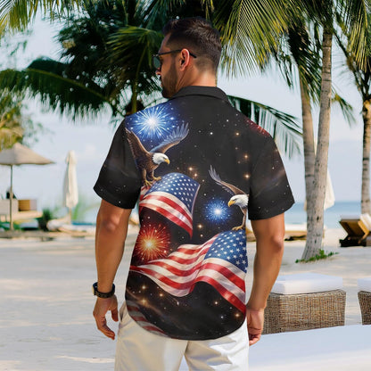 HOT250Th Anniversary USA Hawaiian Shirt for Men, 1776-2026 Patriotic Short Sleeve Shirt, Independence Day Gifts