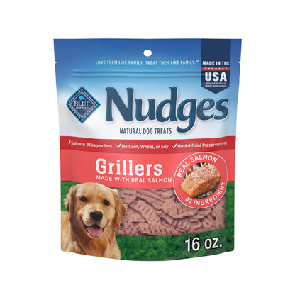 HOTBlue Buffalo Nudges Chicken Grillers Natural Dog Treats, Tender & Meaty Dog Snacks, Easy-To-Tear for Training, Made in the USA with Real Chicken, No Artificial Preservatives, 16 oz.