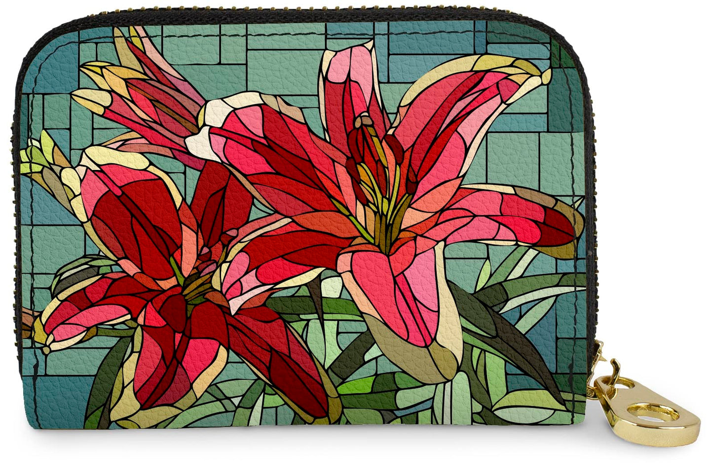 HOTMonarque RFID Secure Armored Zipper Wallet (Henri Matisse Cat)