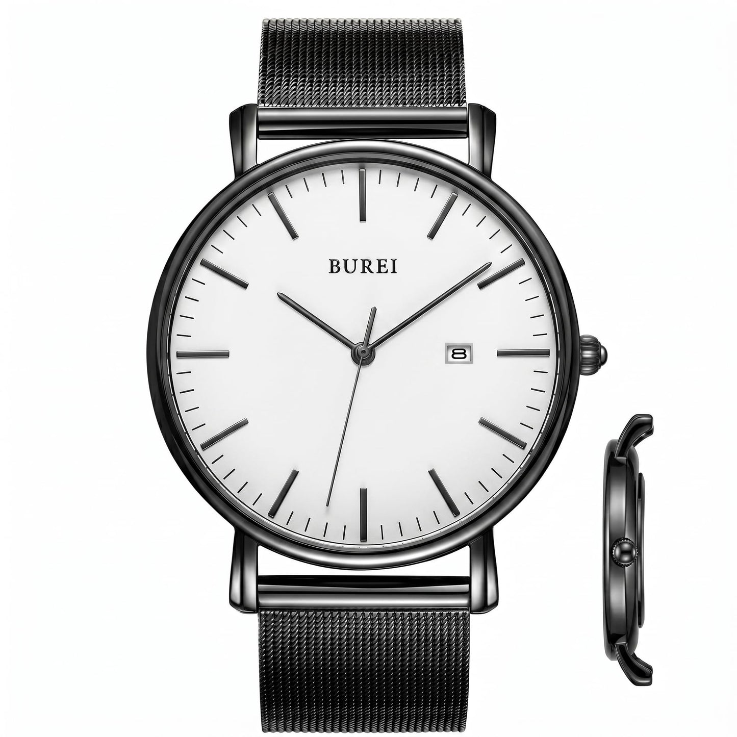 HOTBUREI Men Wrist Watches Fashion Minimalist Thin Analog Quartz Waterproof Watches for Men, Refined Gifts for Men, Boyfriend, Husband, Dad