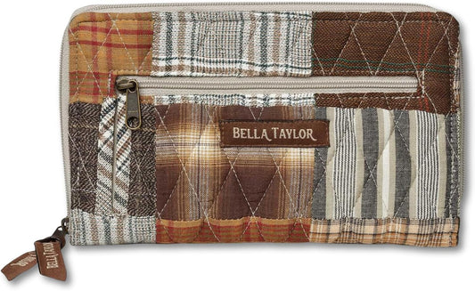 HOTBella Taylor Wrist Strap Wallet, Quilted Wristlet for Women | Lightweight, RFID blocking wristlet wallet, 11 card organizer, 4 cash/receipt slots, secure zipper, holds more, stays slim