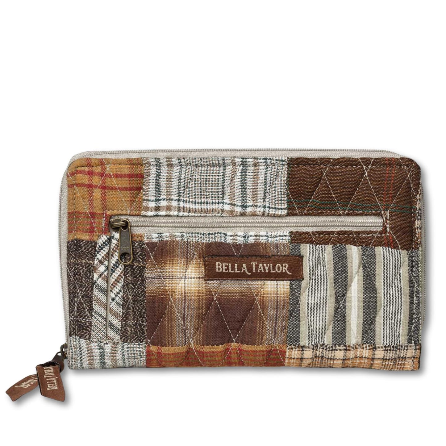 HOTBella Taylor Wrist Strap Wallet, Quilted Wristlet for Women | Lightweight, RFID blocking wristlet wallet, 11 card organizer, 4 cash/receipt slots, secure zipper, holds more, stays slim