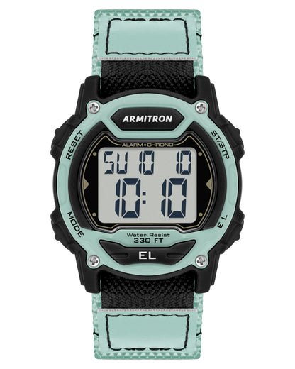 HOTArmitron Sport Unisex Digital Chronograph Nylon Strap Watch, 45-7004
