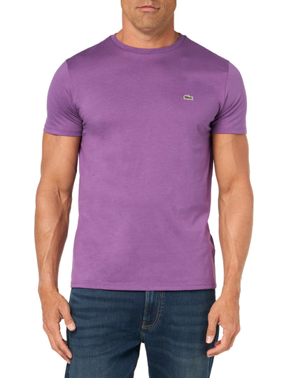 HOTLacoste Men's Short Sleeve Pima Jersey Crew Neck Tee