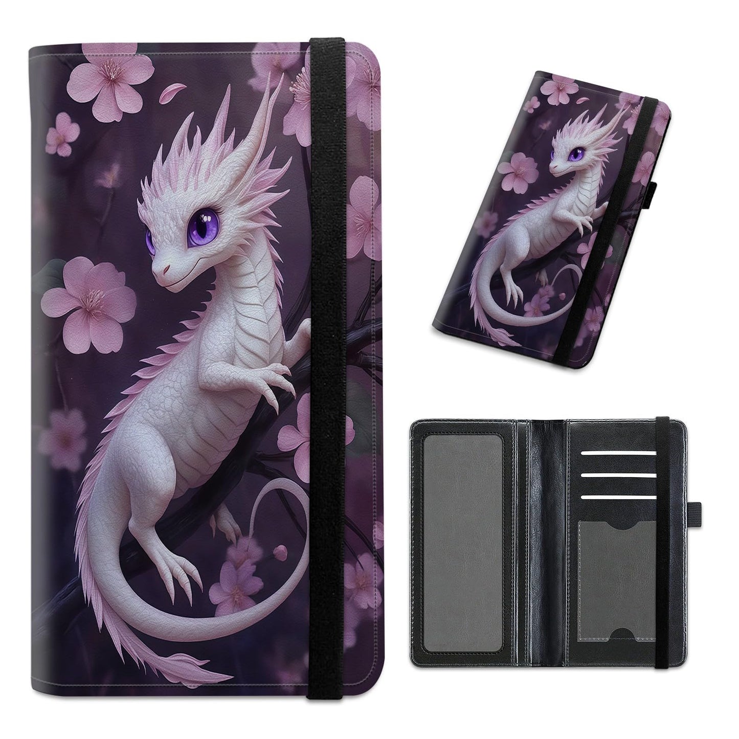 HOTCheckbook Cover for Personal Checkbook Leather Check Book Covers for Women Men with RFID Blocking Multi Card Slots Lightweight Compact Wallet, Retro Music Note
