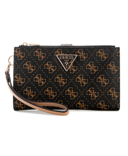HOTLaurel II Double Zip Organizer Wallet