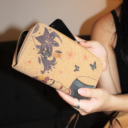 HOTFrida Kahlo Cork Vegan Wristlet Wallet Mexican Art Design