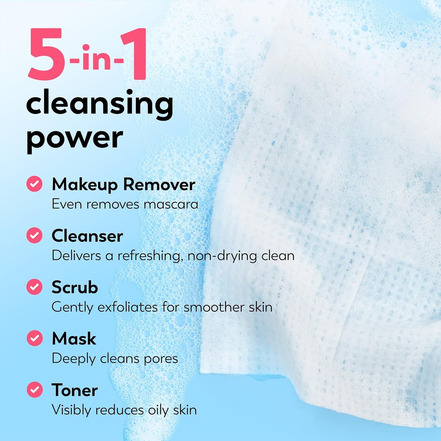 HOTOlay Makeup Remover Wipes, Daily Facials Hydrating Face Cleanser for Normal to Dry Skin, Alcohol & Fragrance Free, Soft Face Wash Towels, Travel Essentials for Women, Convenient Dry Cloths, 66 ct