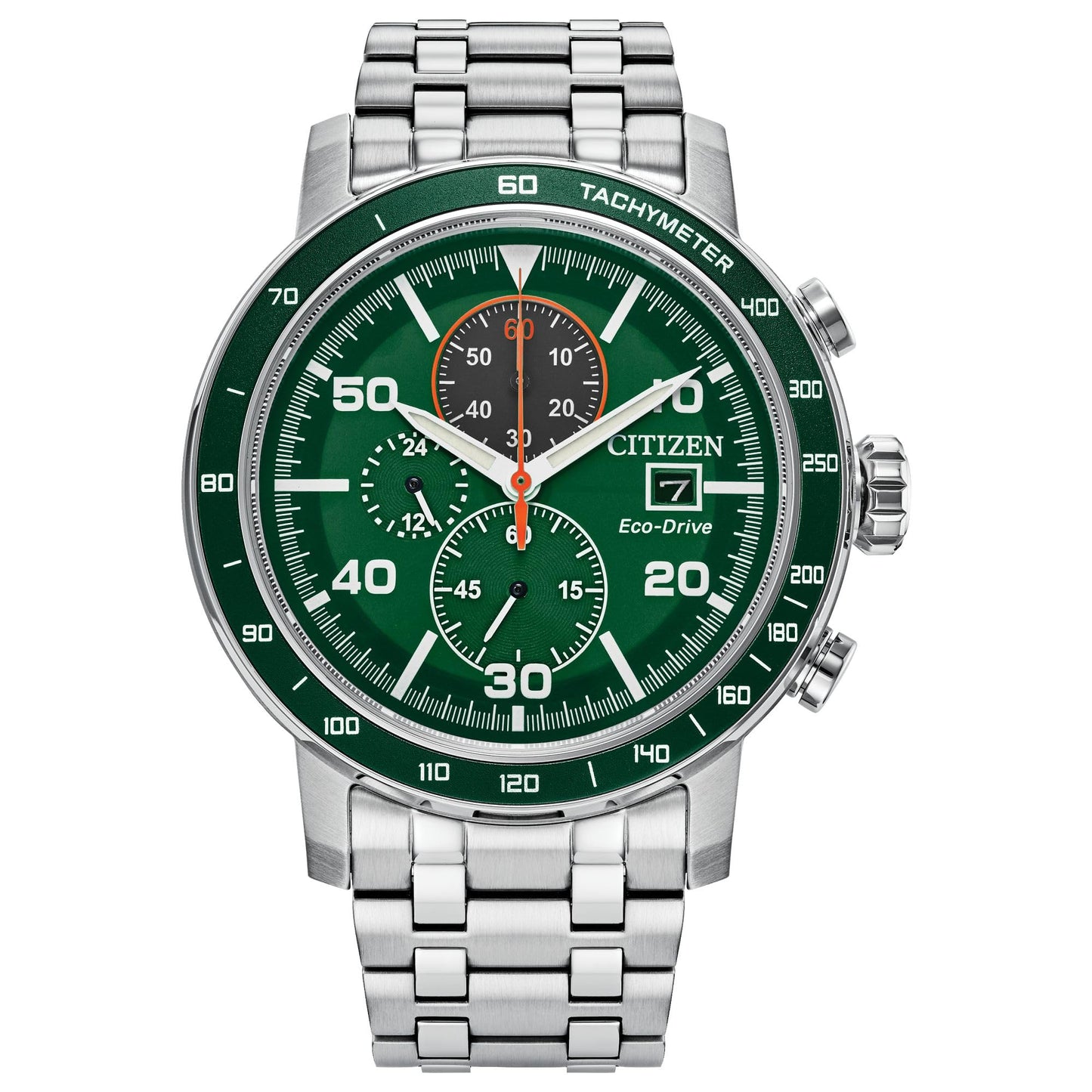 HOTCitizen Men's Eco-Drive Weekender Brycen Chronograph Watch Stainless Steel Case
