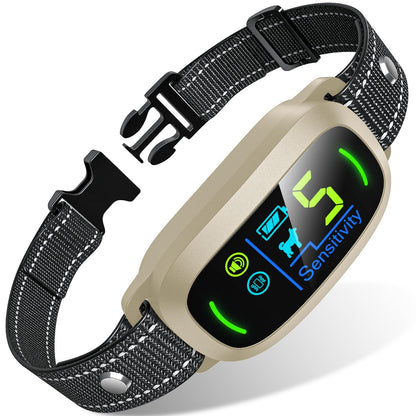 HOTFAFAFROG Dog Bark Collar, Rechargeable Smart Collar, Anti Barking Training Collar with 5 Adjustable Sensitivity Beep Vibration, Bark Collar for Large Medium Small Dogs (Black)