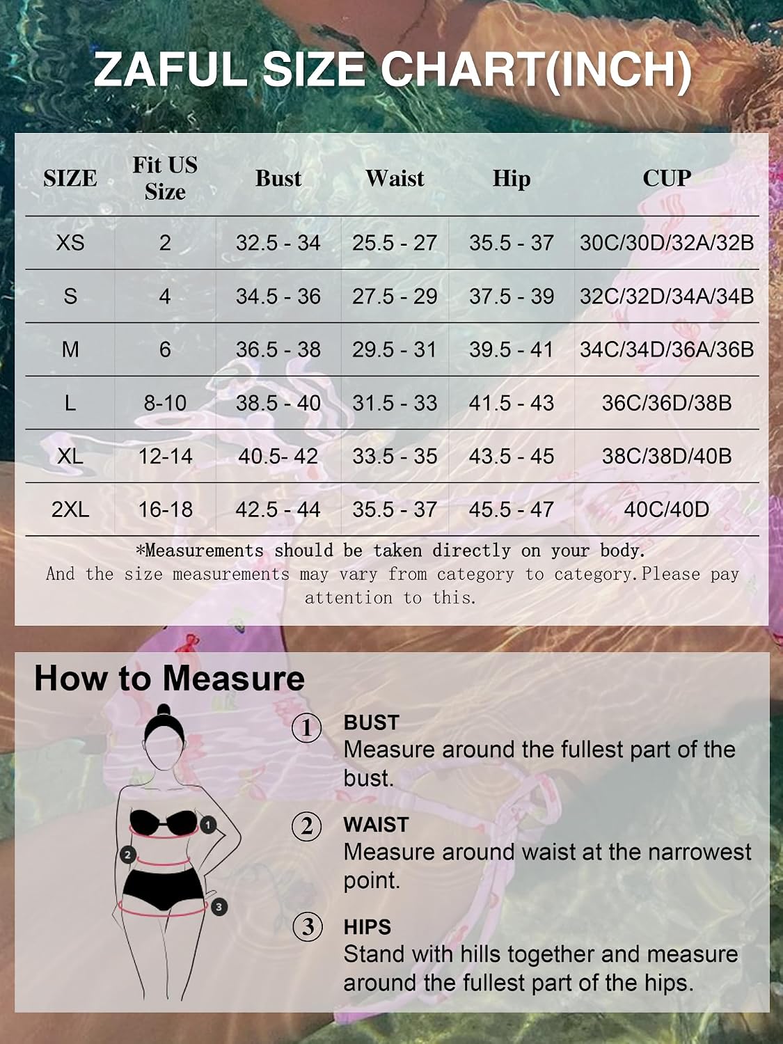 HOTZAFUL Women's Tie Back Padded High Cut Bralette Bikini Set Two Piece Swimsuit