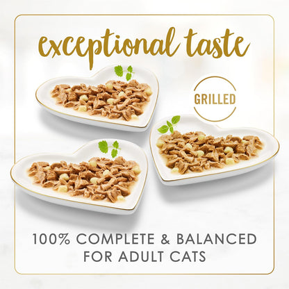 HOTPurina Fancy Feast Delights with Cheddar Grilled Chicken, Turkey or Whitefish and Cheddar Cheese Feast in Gravy Wet Cat Food Variety Pack - (Pack of 24) 3 oz. Cans