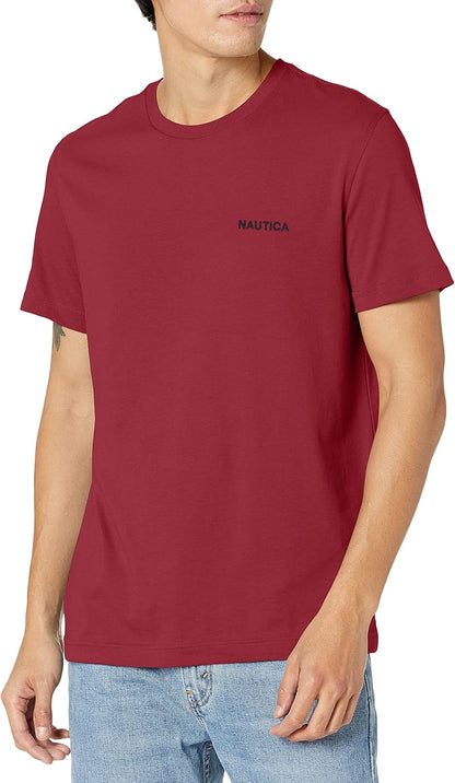 HOTNautica Men's Short Sleeve Solid Crew Neck T-Shirt Shirt