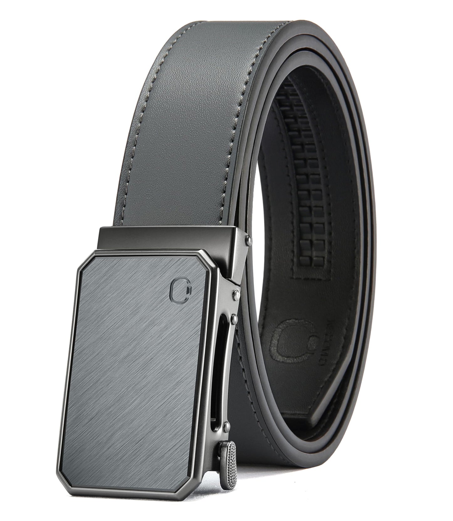 HOTCHAOREN Ratchet Belt Men - 35mm Mens Belt Leather for Casual Jeans - Versatile Fit, Customizable Style
